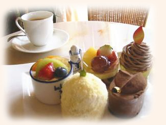 福岡県豊前市の洋菓子屋 パッション|カフェ・ド・パッション カフェ ケーキセット